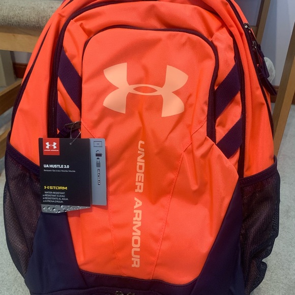 peach under armour backpack